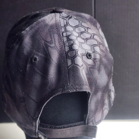 Weatherly's Black Baseball Cap with American Flag Patch - Picture 3 of 6